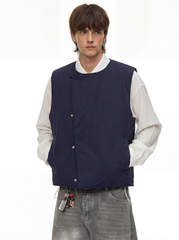 HeatBox - Men's 90% White Duck Down Water-Resistant Asymmetric Vest