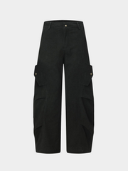 FoxDrop - Unisex Wide-Leg Paratrooper Pants
