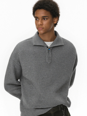 Shade - Unisex One-Piece Collar Long Sleeve Polo Shirt