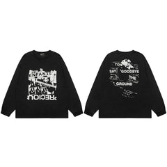 American ERD melancholy rich second-generation trendy brand cleanfit hem rolled edge long sleeved Vibe high street T-shirt couple style (28)