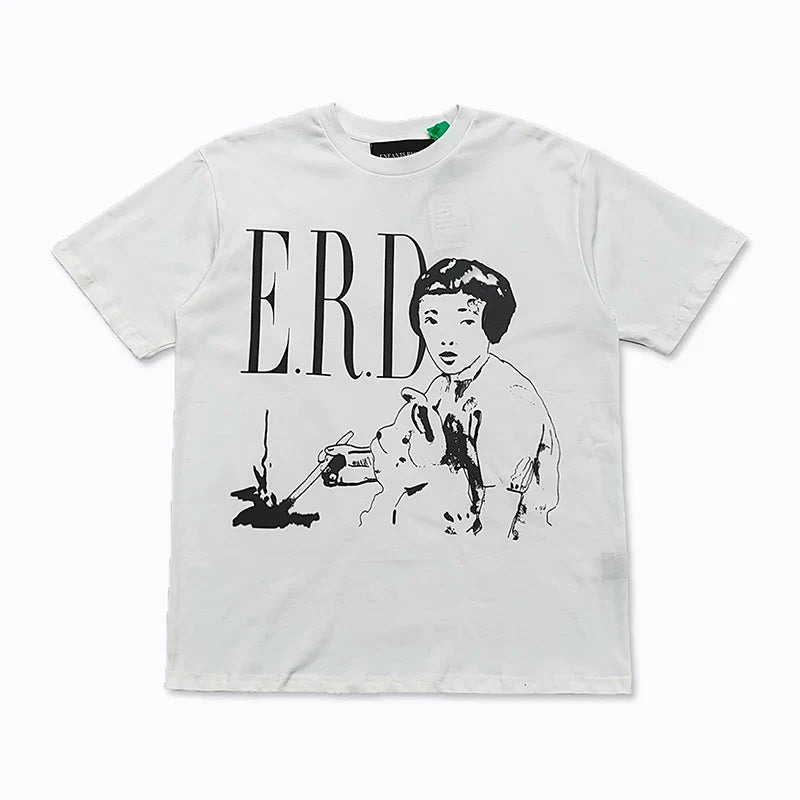ERD melancholic rich second-generation washed old vtg short sleeved American trendy brand cleanfit heavyweight high street T-shirt for men (15)