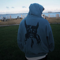ERD's melancholic second-generation American niche leisure heavyweight wash destroys men's couples' early autumn hooded sweatshirts