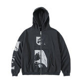 ERD 24SS Madonna Zip-Up Hoodie — Washed Black