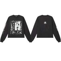 American ERD melancholy rich second-generation trendy brand cleanfit hem rolled edge long sleeved Vibe high street T-shirt couple style (5)