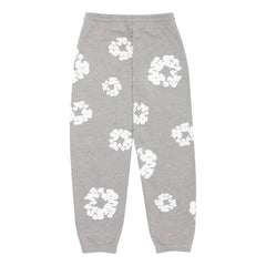 Denim Tears Sweatpants Grey Cotton Wreath