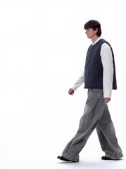 HeatBox - Men's 90% White Duck Down Water-Resistant Asymmetric Vest