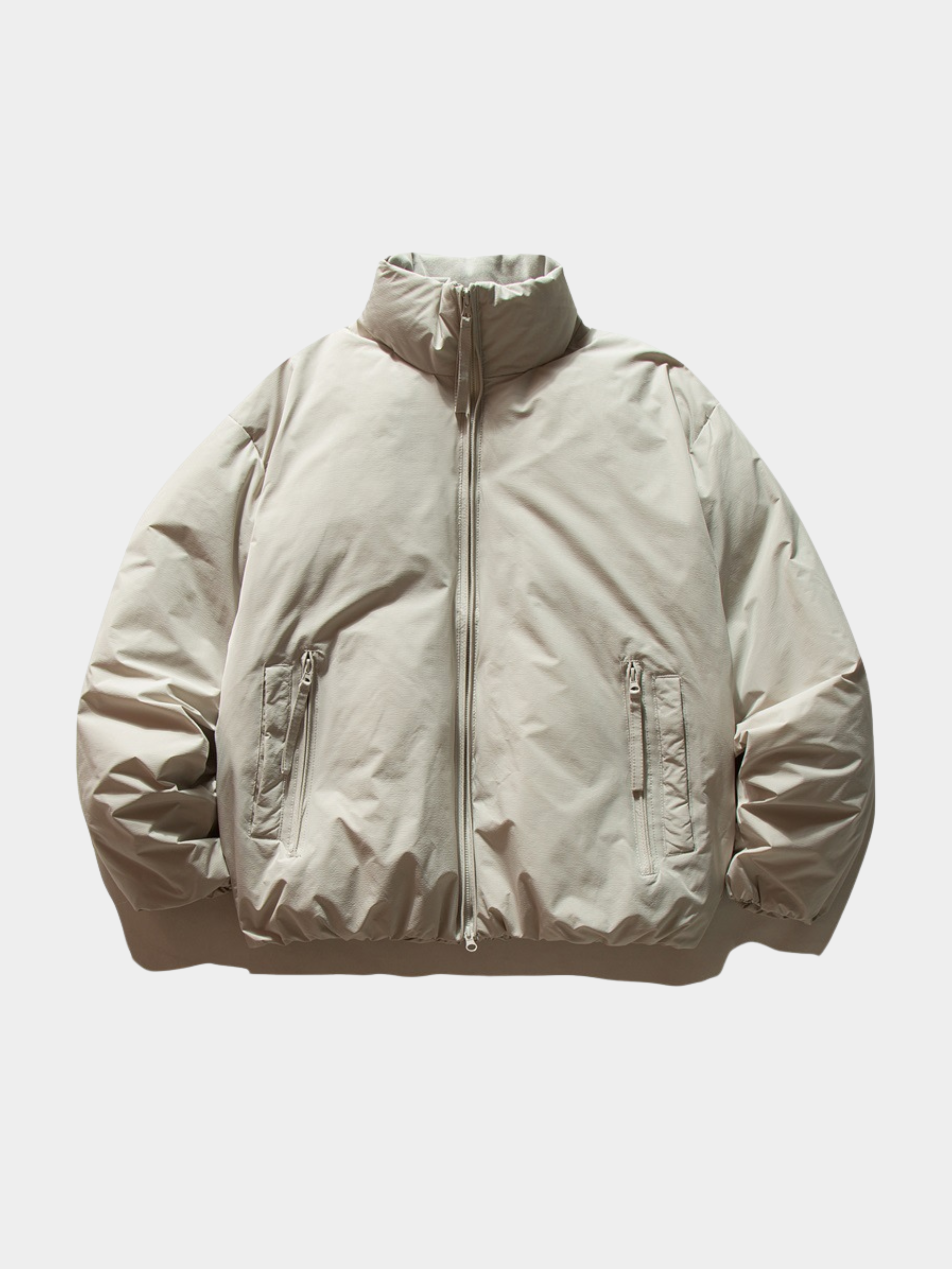 Zephyros - Unisex Stand Collar White Duck Down Jacket
