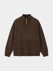Thistle - Half-Zip High-Neck Knit Sweater