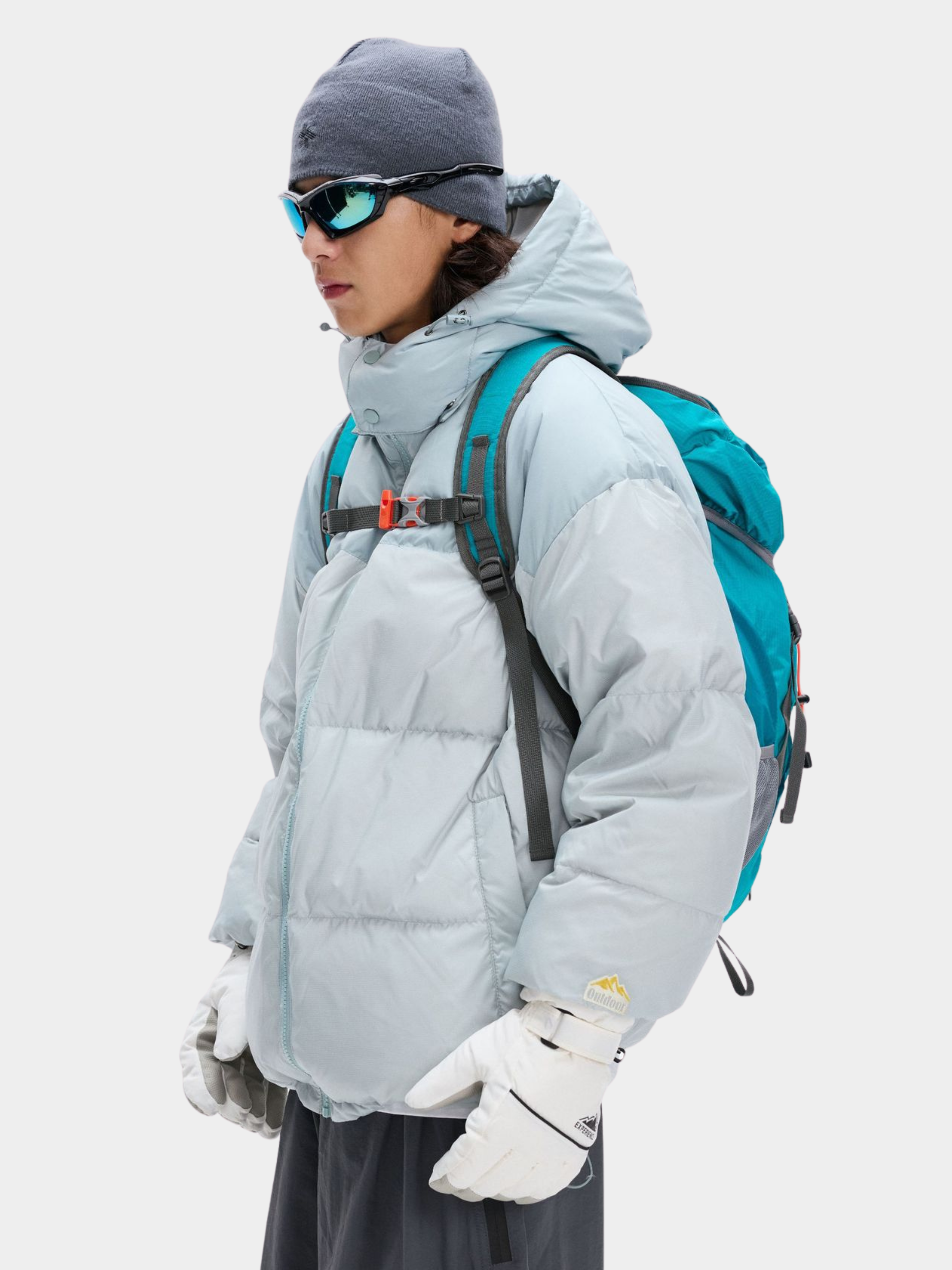 BluffPeak - Detachable Hood Water-Repellent Duck Down Jacket