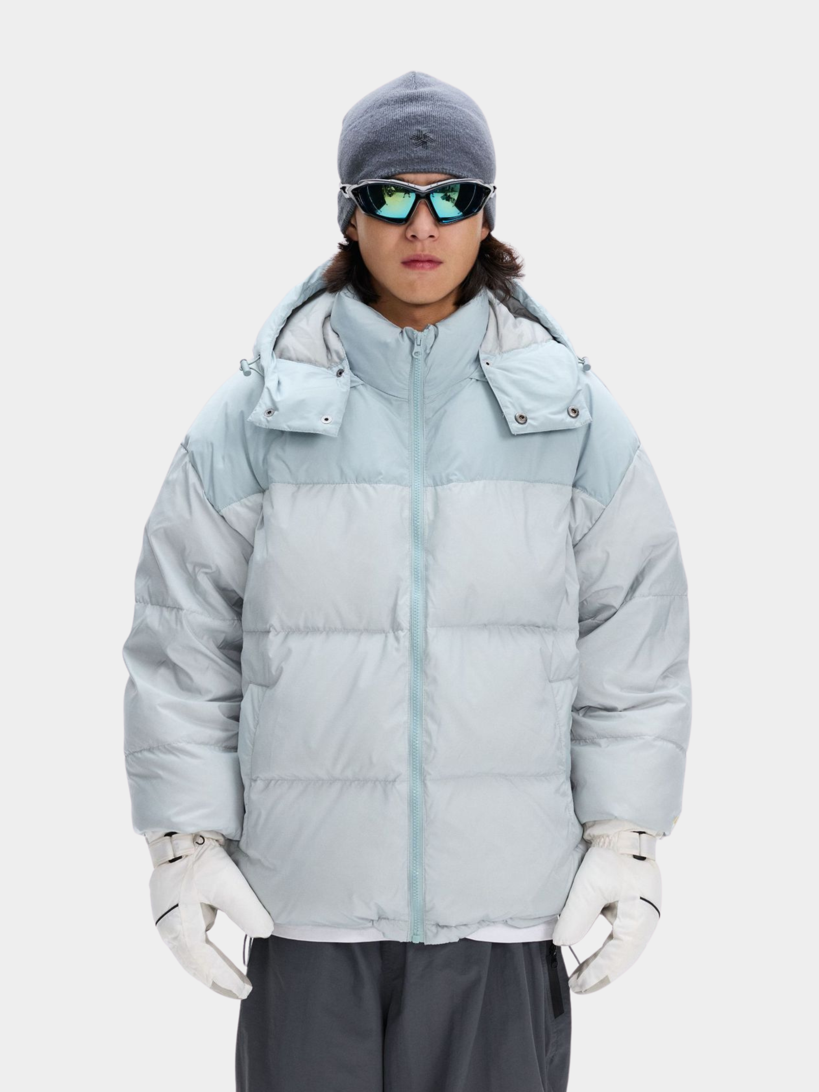 BluffPeak - Detachable Hood Water-Repellent Duck Down Jacket