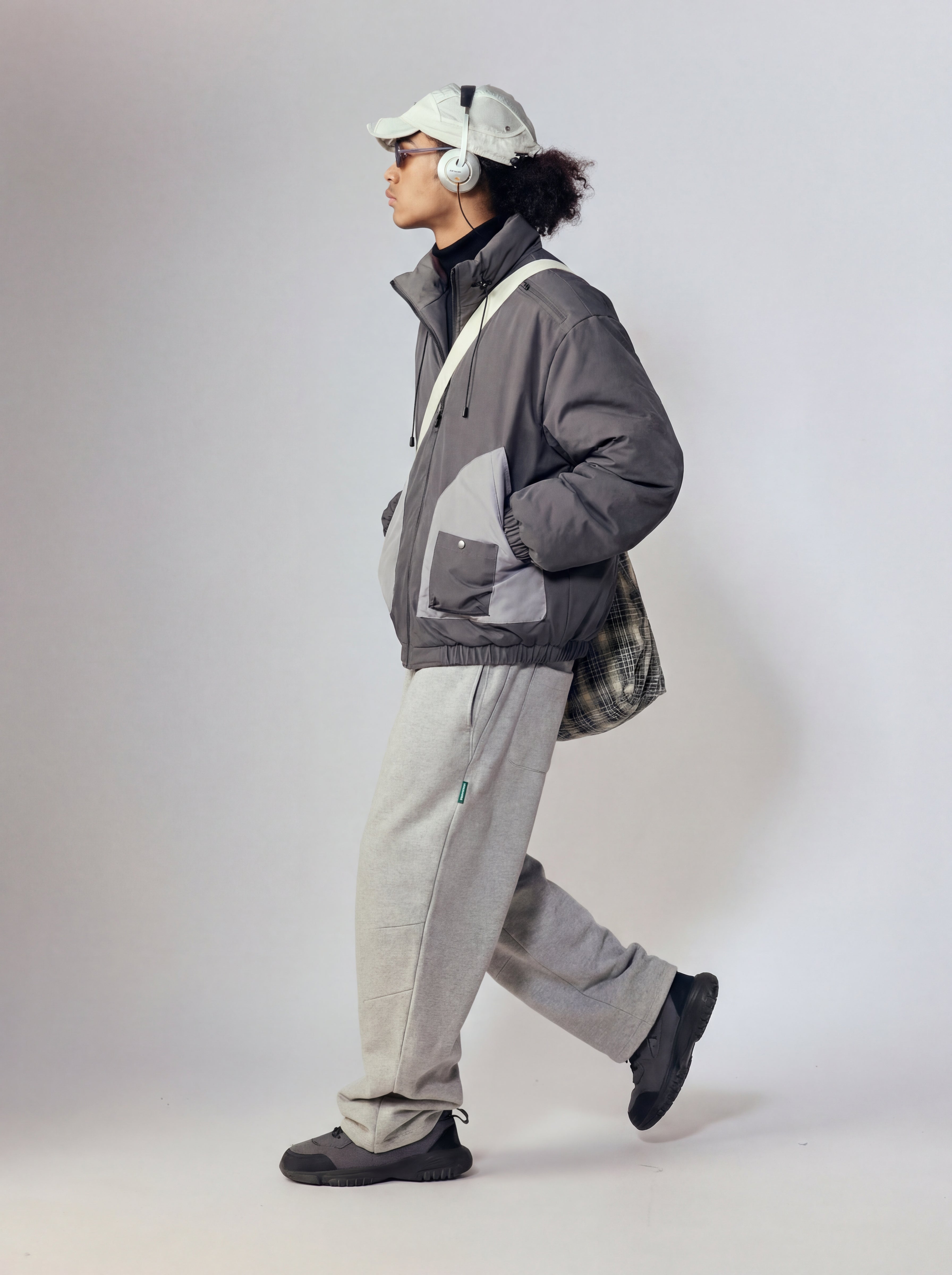 Explorer - Unisex Patchwork Pocket Stand Collar Insulated Jacket