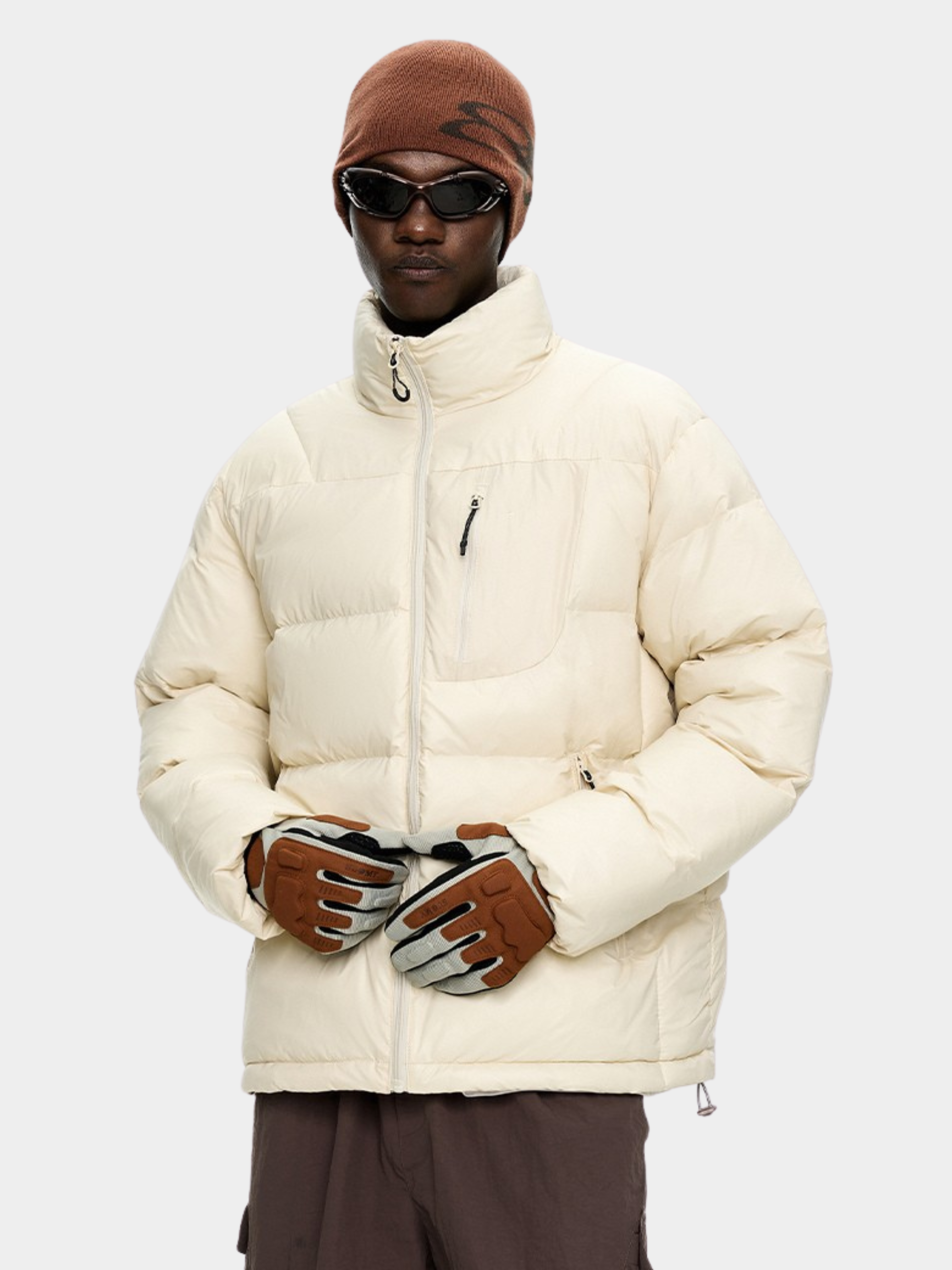Embergrip - Men's Thermal Matte Stand-Collar Insulated Jacket