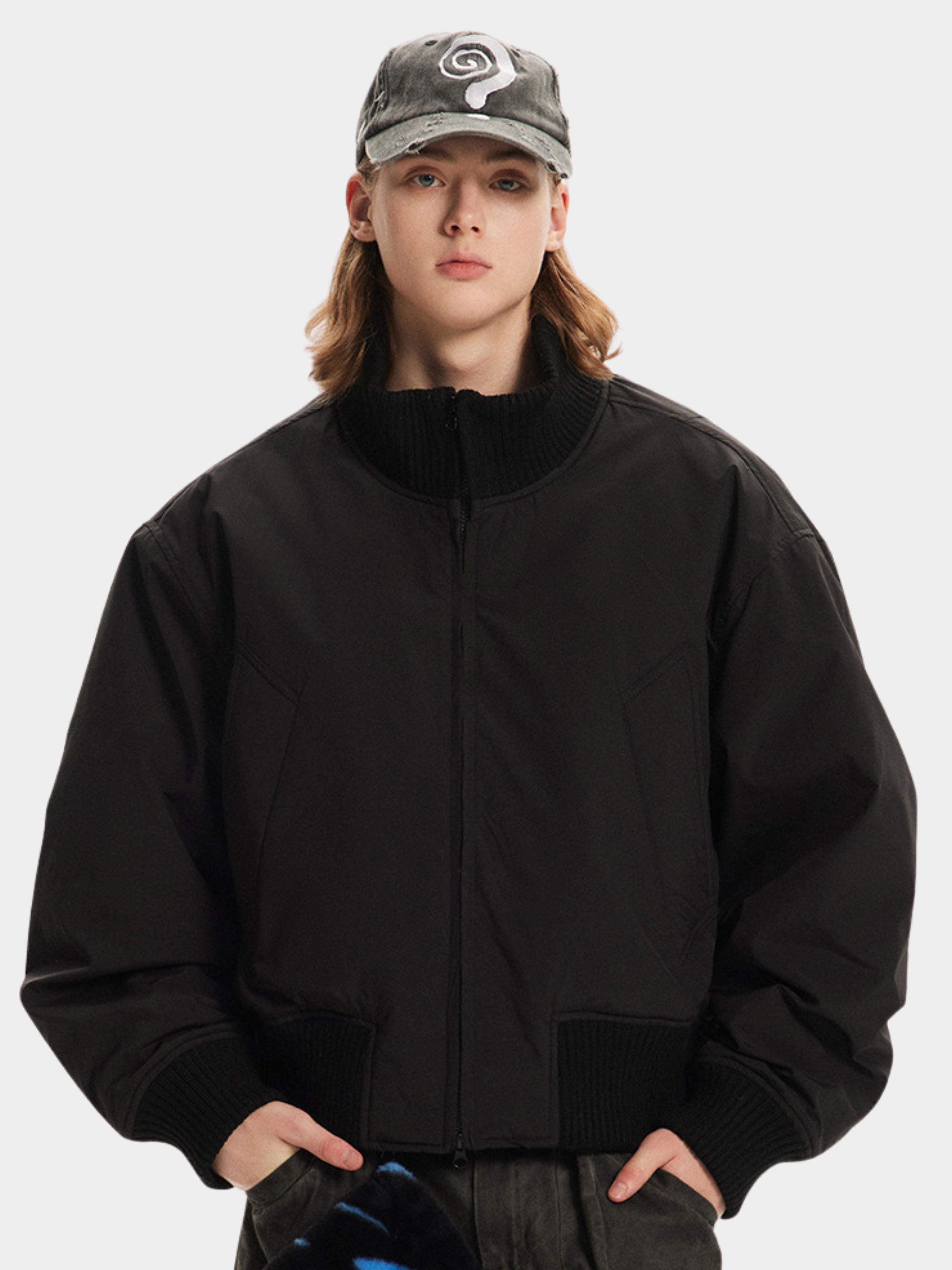 BluffMark - Men's High-Neck Oversized Padded Jacket