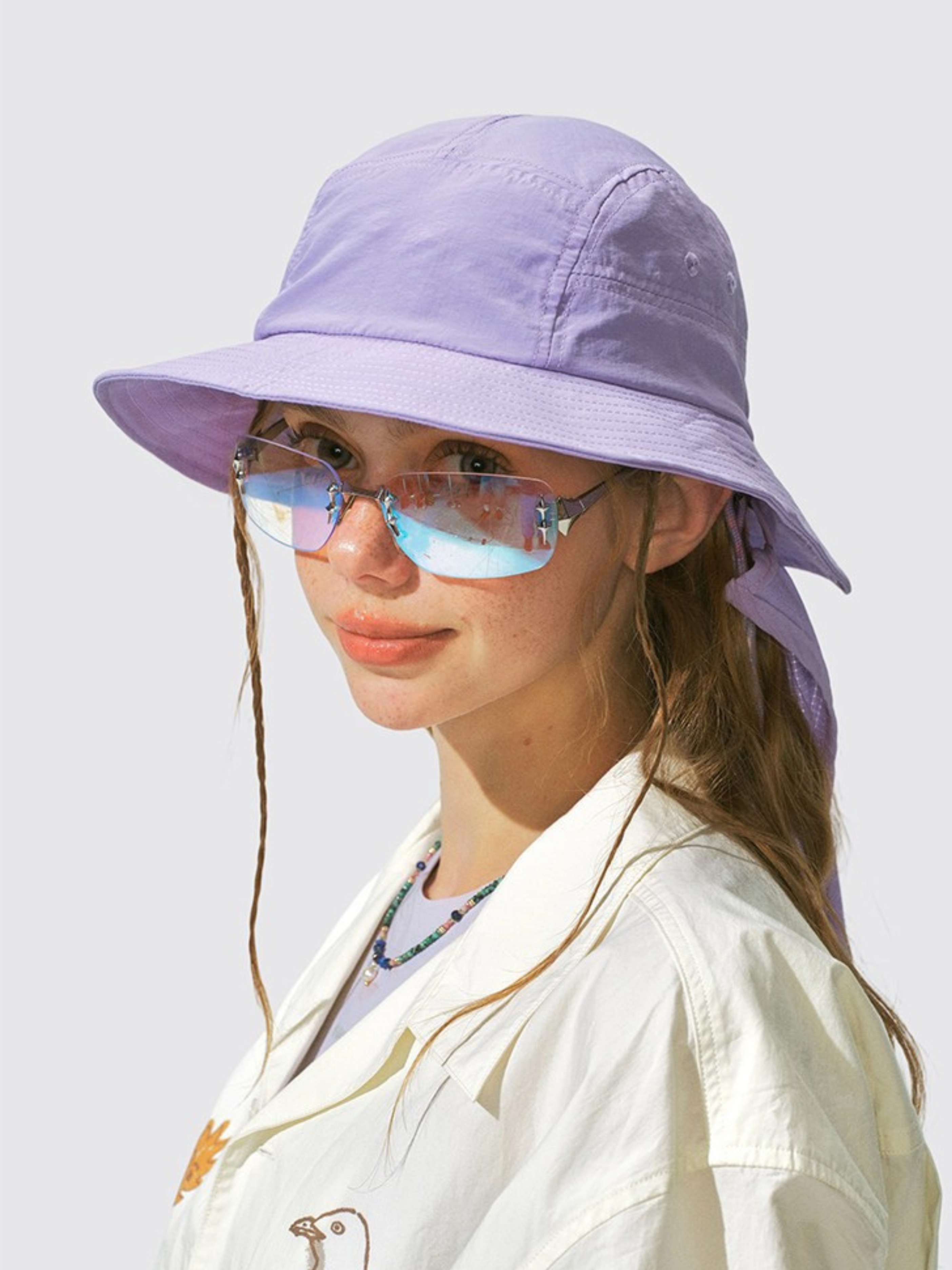 Driftclaw - UV Protection Detachable Neck Sun Flap Bucket Hat