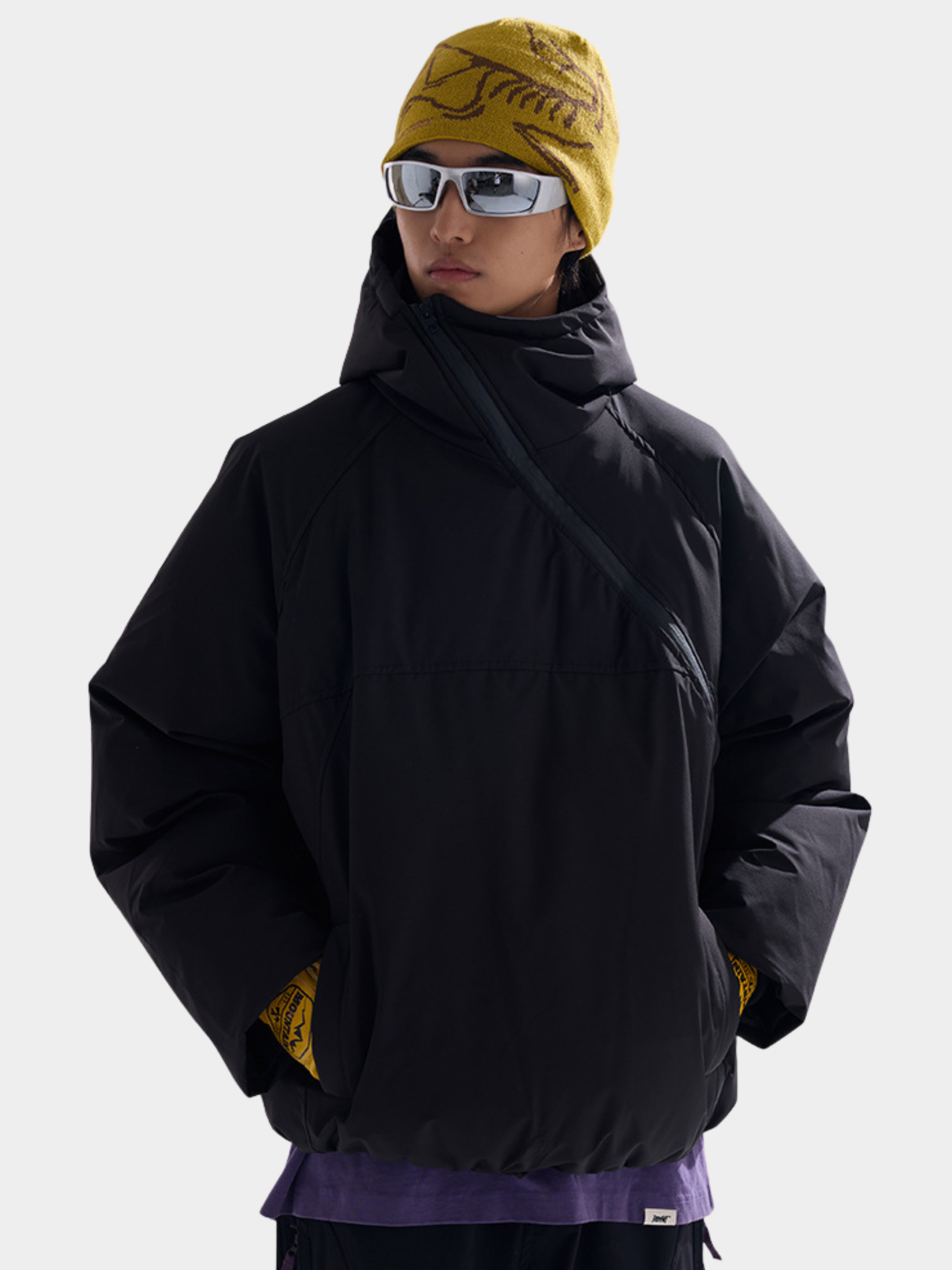BluffGo - Unisex Asymmetric Zipper Water-repellent Insulated Jacket