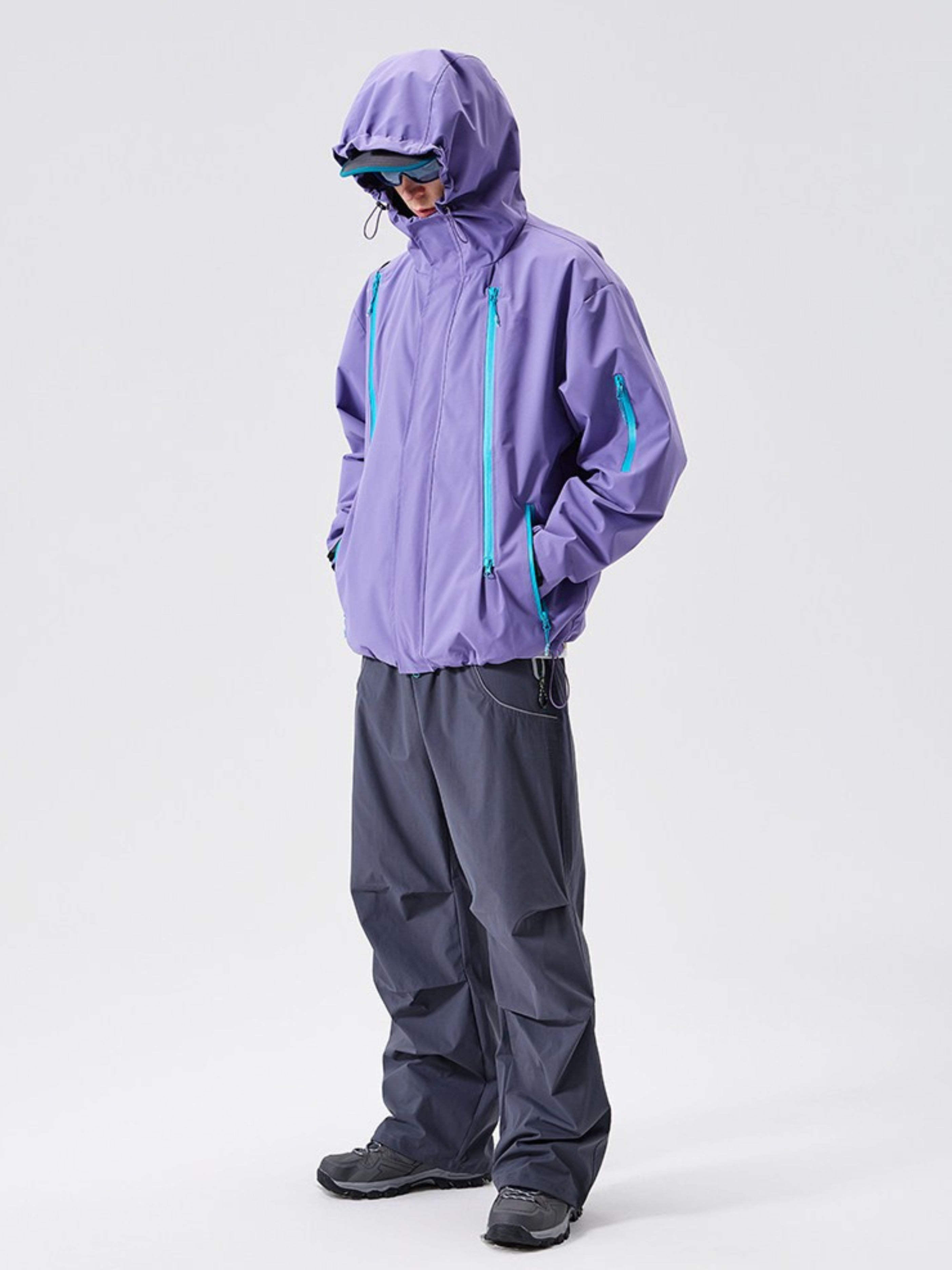 Nightpath - Unisex Water-Repellent Windproof Utility Shell Jacket