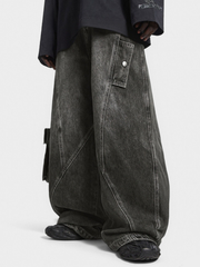 Ashloop - Men's Structured & Wrinkle-Resistant Denim Pants