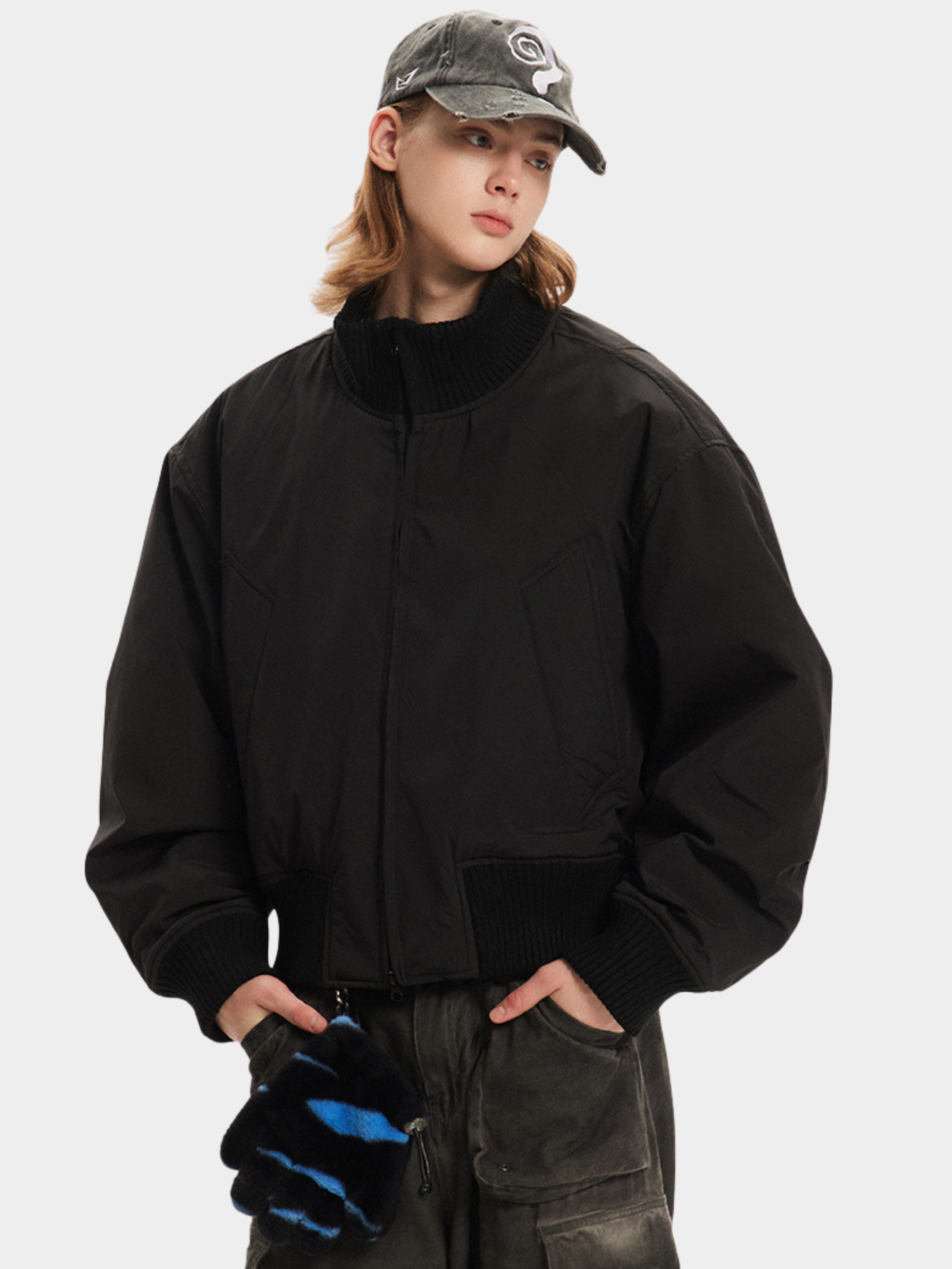 BluffMark - Men's High-Neck Oversized Padded Jacket