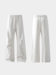 FoxField - Unisex Vintage Creased Straight-Leg Cotton Trousers
