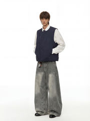 HeatBox - Men's 90% White Duck Down Water-Resistant Asymmetric Vest