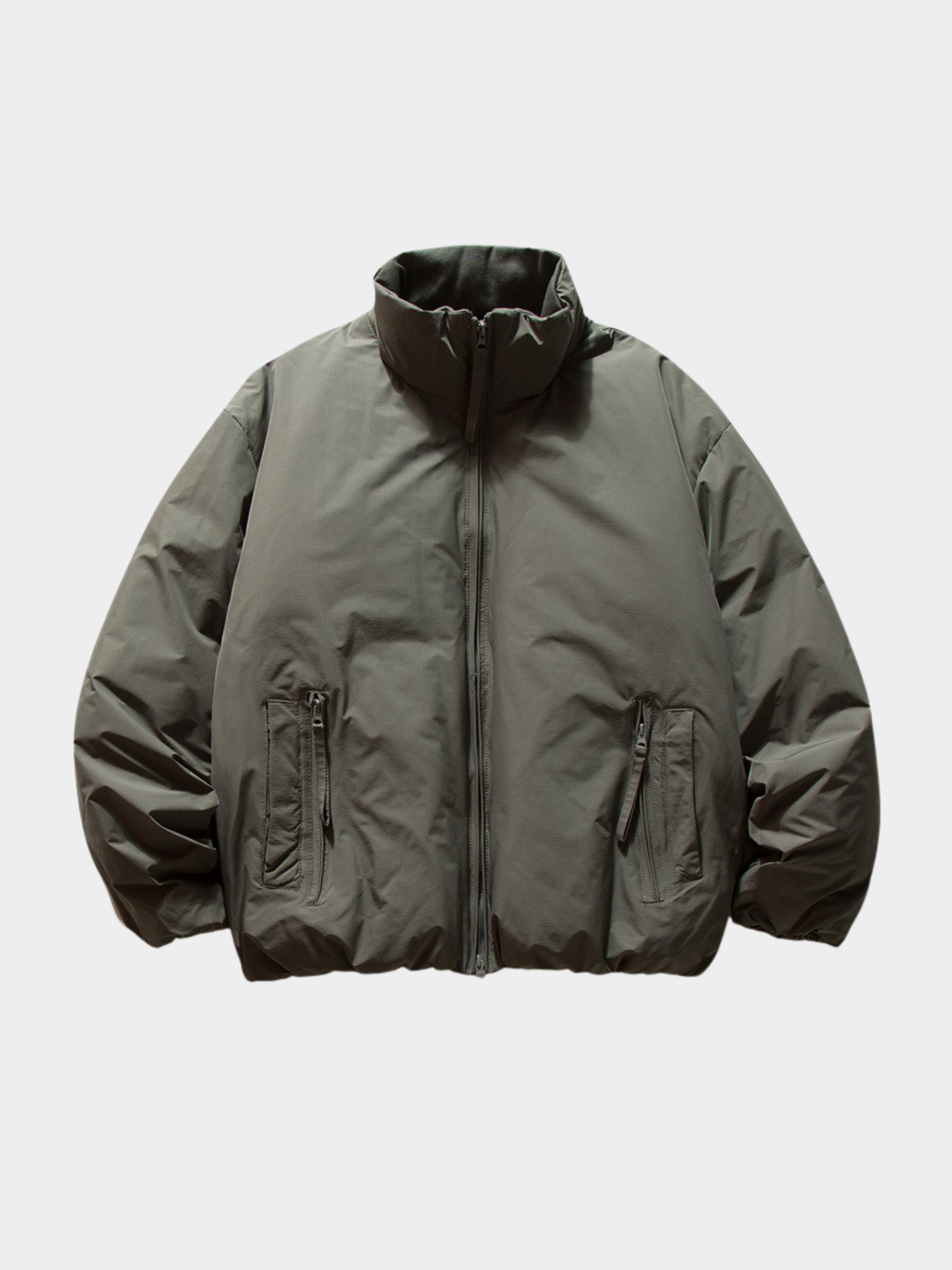 Zephyros - Unisex Stand Collar White Duck Down Jacket