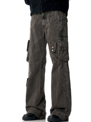 FoxLine - Unisex American Multi-Pocket Cargo Pants