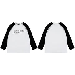 American ERD melancholy rich second-generation trendy brand cleanfit hem rolled edge long sleeved Vibe high street T-shirt couple style (19)