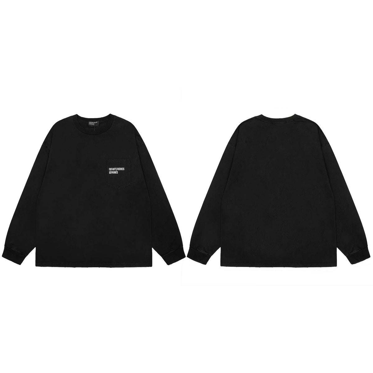 American ERD melancholy rich second-generation trendy brand cleanfit hem rolled edge long sleeved Vibe high street T-shirt couple style (9)