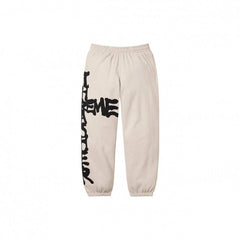 SUPREME Trendy SWEATPANTS Street Street Trendy Men's Loose Velvet Waist Pants Leg Tight Sports Pants Casual (19)
