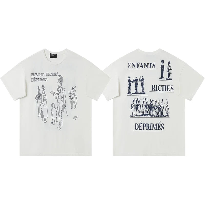 ERD melancholic rich second-generation washed old vtg short sleeved American trendy brand cleanfit heavyweight high street T-shirt for men (5)