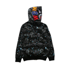 Foreign Trade Cross border Europe and America 2023 Hot Selling BAPE Shark Head Ape Head Hoodie 3D Hoodie Full Cap Zipper Hoodie (10)