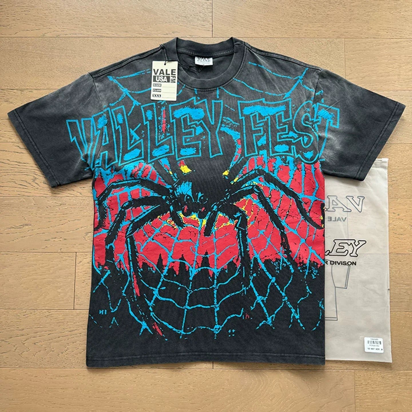 Vale Forever "Valley Fest Spider" Vintage Tee (Black)