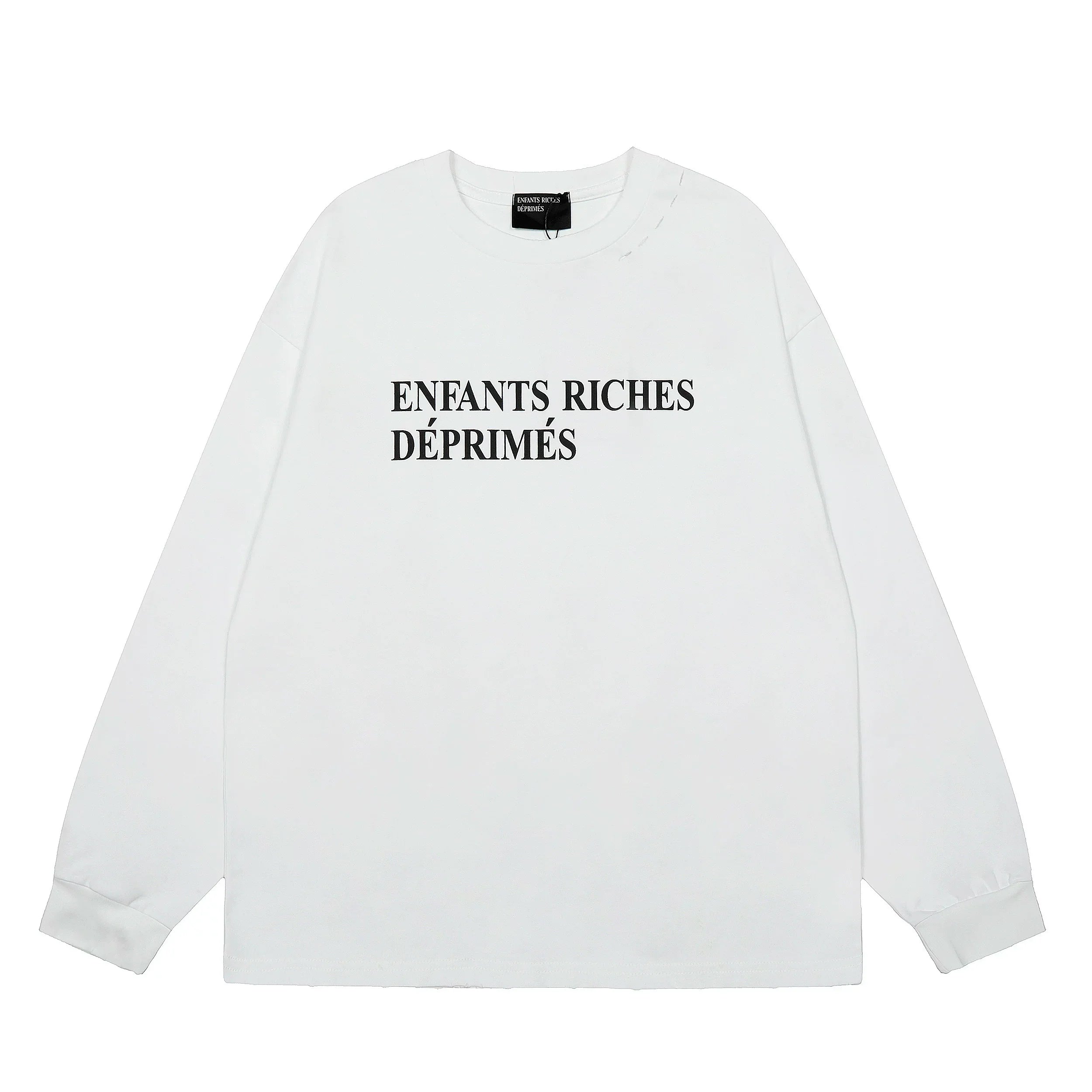 American ERD melancholy rich second-generation trendy brand cleanfit hem rolled edge long sleeved Vibe high street T-shirt couple style (11)