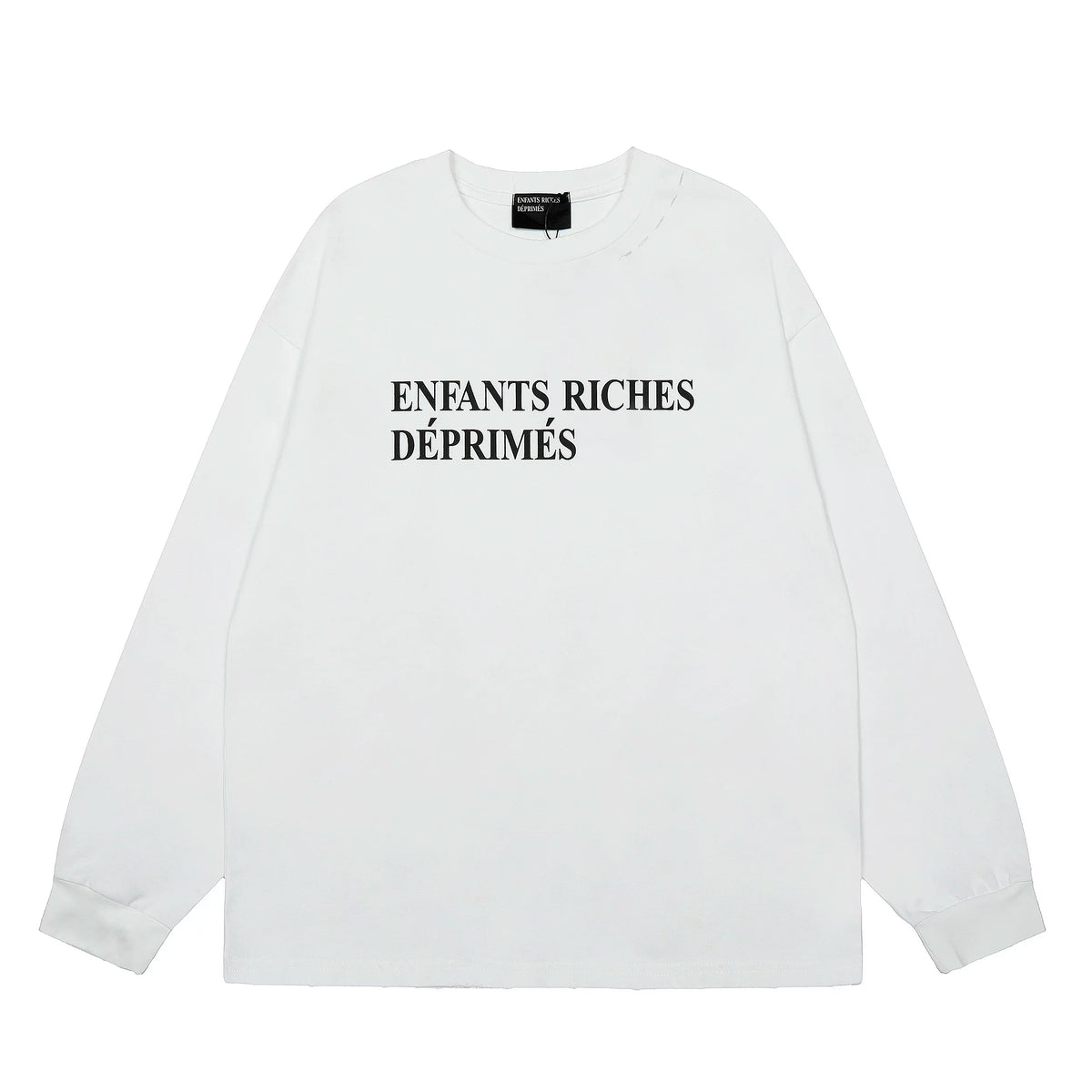 American ERD melancholy rich second-generation trendy brand cleanfit hem rolled edge long sleeved Vibe high street T-shirt couple style (11)