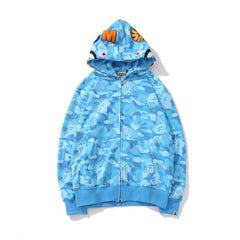 Foreign Trade Cross border Europe and America 2023 Hot Selling BAPE Shark Head Ape Head Hoodie 3D Hoodie Full Cap Zipper Hoodie (25)
