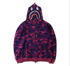Foreign Trade Cross border Europe and America 2023 Hot Selling BAPE Shark Head Ape Head Hoodie 3D Hoodie Full Cap Zipper Hoodie (29)