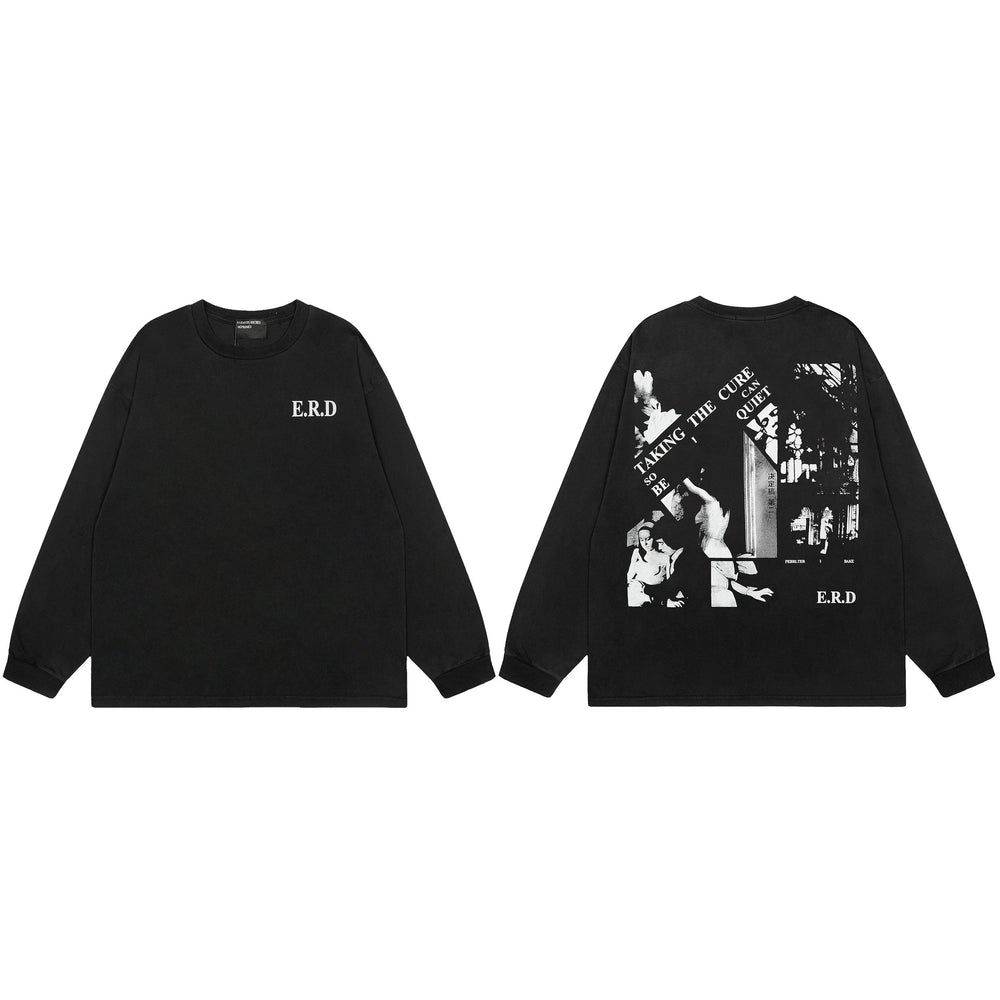 American ERD melancholy rich second-generation trendy brand cleanfit hem rolled edge long sleeved Vibe high street T-shirt couple style (23)