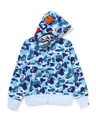 Cross border trendy brand BAPE monkey shark head full zipper cardigan jacket Y2K sweet cool style camouflage hooded sweatshirt (3)