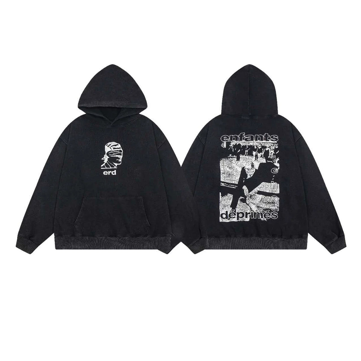 Erd hooded sweatshirt melancholic rich second-generation versatile loose hoodie trendy ins autumn/winter 2025 new European and American fashion brand (13)