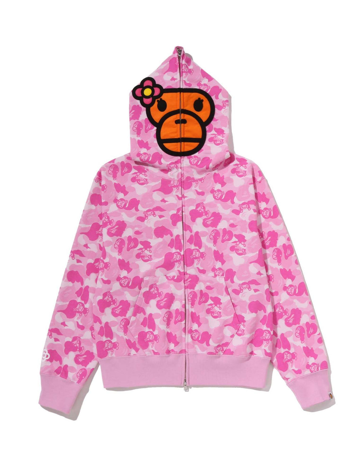 Cross border trendy brand BAPE monkey shark head full zipper cardigan jacket Y2K sweet cool style camouflage hooded sweatshirt (1)