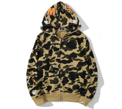 Foreign Trade Cross border Europe and America 2023 Hot Selling BAPE Shark Head Ape Head Hoodie 3D Hoodie Full Cap Zipper Hoodie (41)