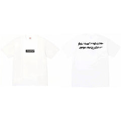 Heavy Cross border Trendy Supreme Letter Printed T-shirt BOX Round Neck Short Sleeve Men's and Women's Loose Casual T-shirt Men's and Women's (26)