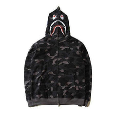 Foreign Trade Cross border Europe and America 2023 Hot Selling BAPE Shark Head Ape Head Hoodie 3D Hoodie Full Cap Zipper Hoodie (4)