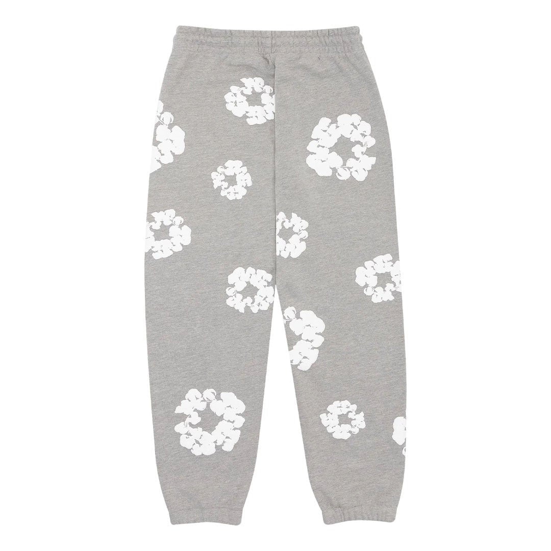 Denim Tears Sweatpants Grey Cotton Wreath